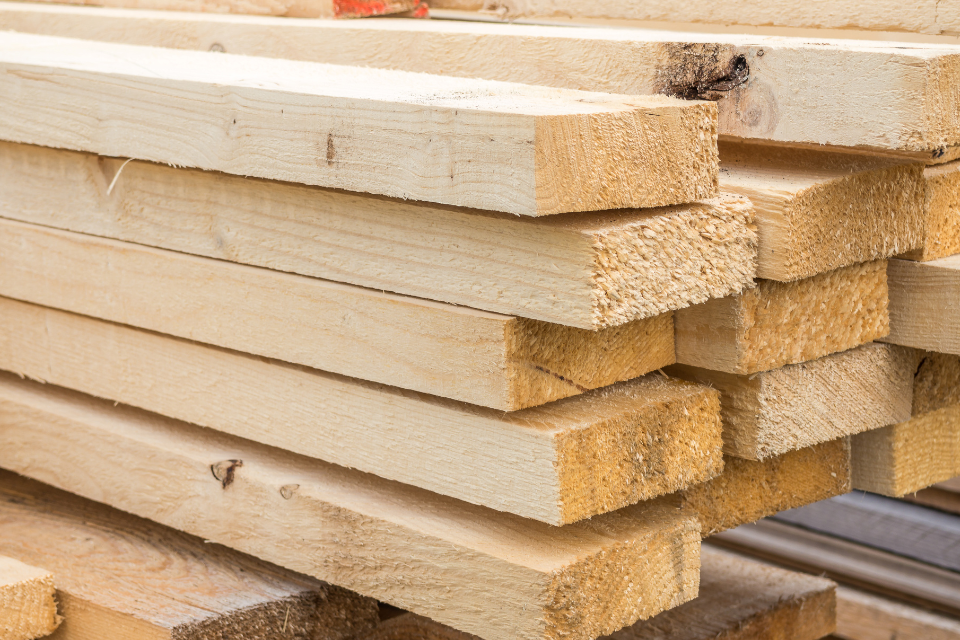 Holzbalken für Holzbau