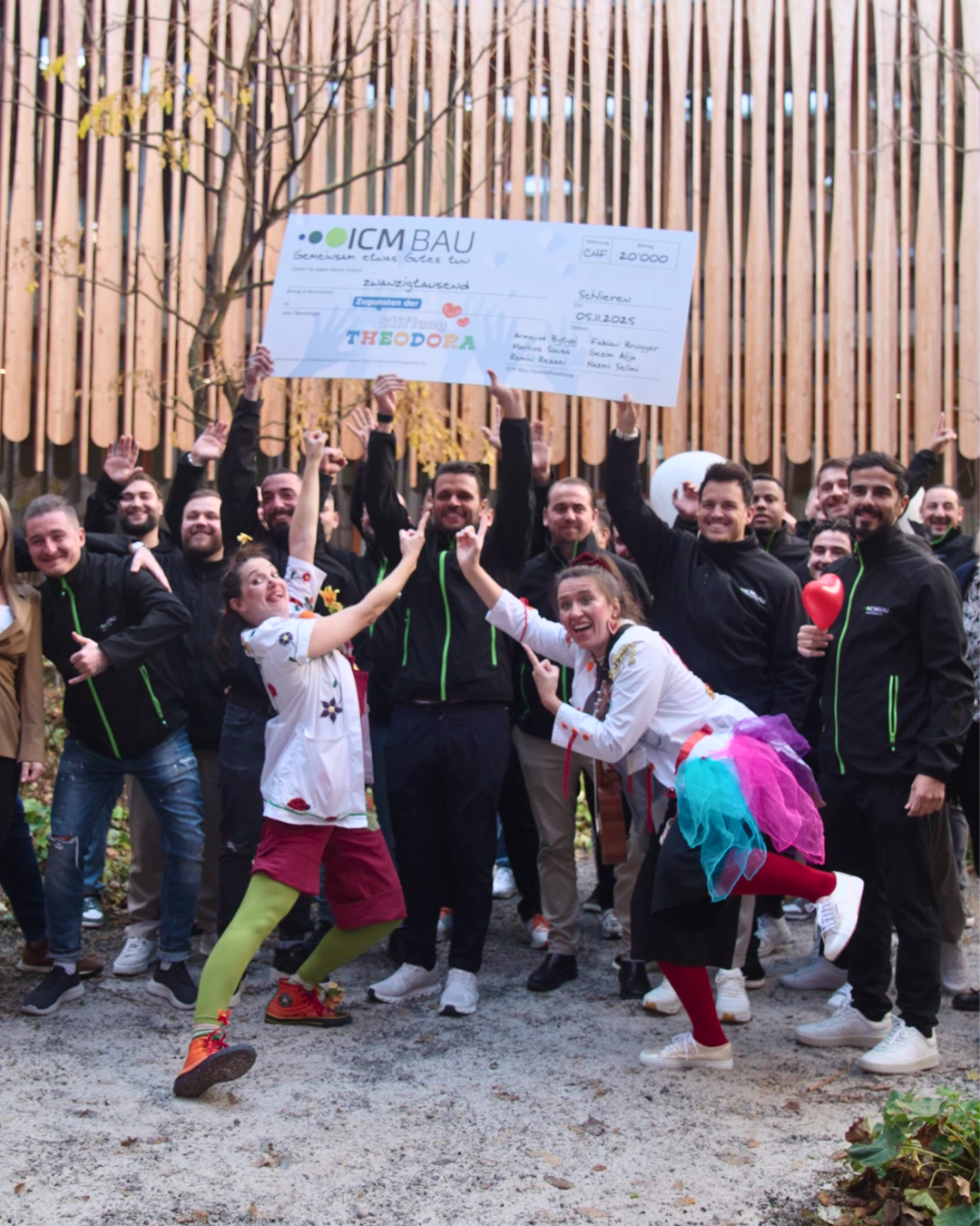 ICM Bau spendet an Theodora