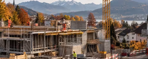 Baustellen im Herbst
